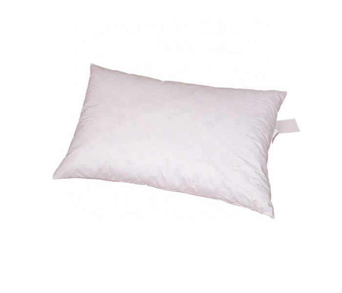 Imported Goose Feather Insert Premium Quality Queen Size Bed Pillow -White  - Zoom Image 2