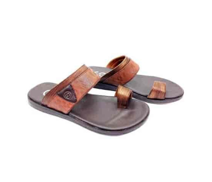 1731-03 EU 40 Stylish Comfort Flat Sandal for Men - Coffee - Zoom Image