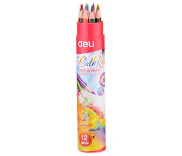 Deli C00307 12 Colors Colo Run Color Pencil - Zoom Image