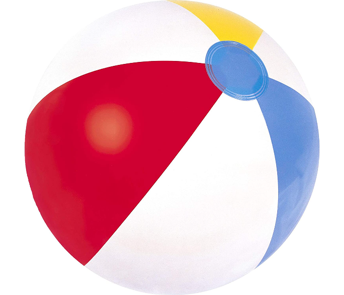 Bestway 31021 51 Cm Vinyl Durable Inflatable Beach Ball -White And Red - Zoom Image 1