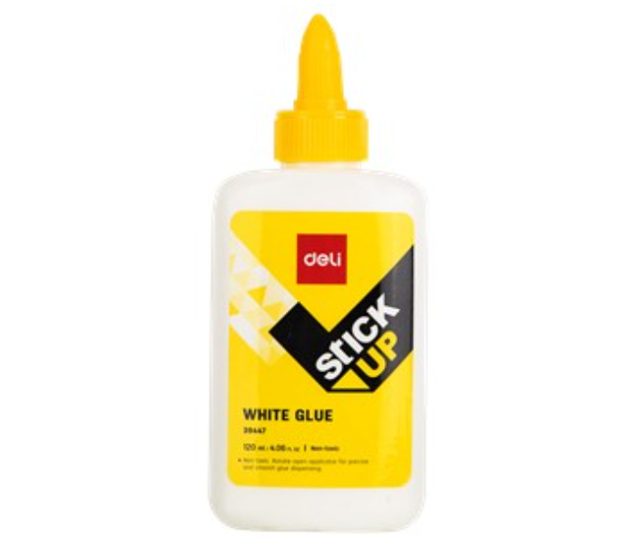 Deli 39447 120ml Stick Up White Glue - White and Yellow - Zoom Image