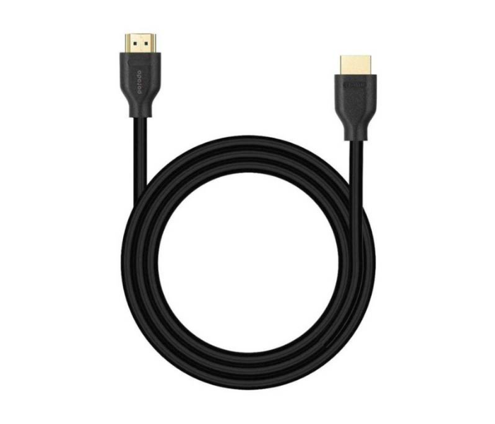 Porodo PD-2101H3-BK 3 Meter High Speed 8K HDMI to HDMI Cable Compatible for Micro USB Port to Micro HDMI Port - Black - Zoom Image 1