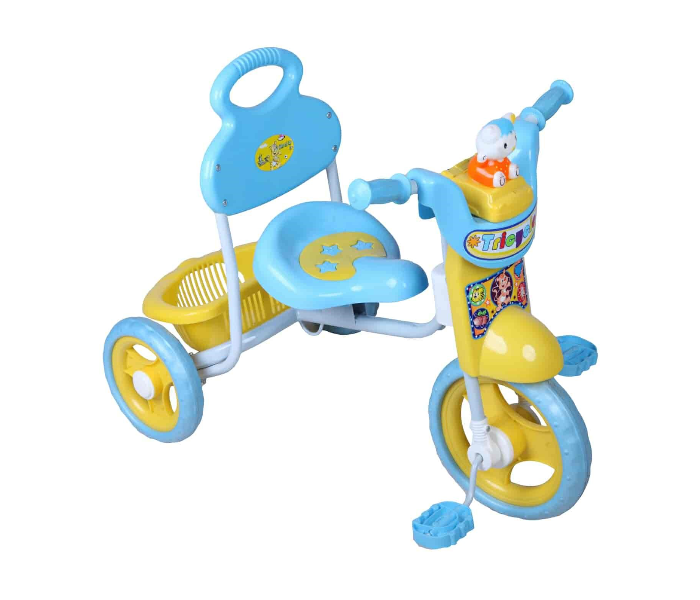 410 Ride On Toy Tricycle with Music and Pedals for Kids - Blue - Zoom Image