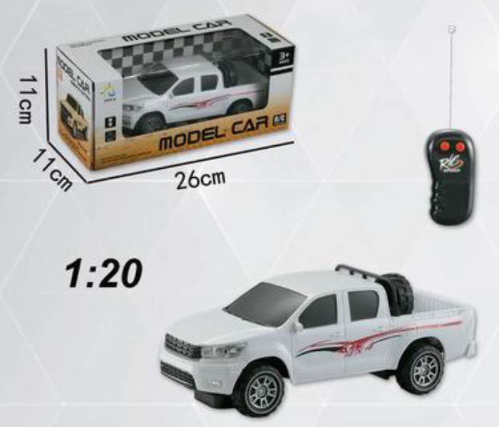 CQ-105 2 Function Remote Control Toy Car for Kids - White - Zoom Image