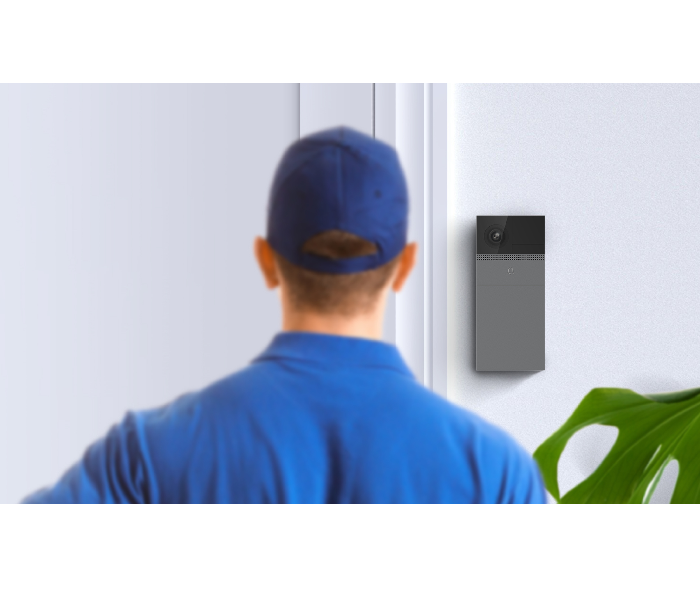 Laxihub HM013 6700mAh B1 Wireless Battery Powered 1080P Video Door Bell - Grey and Black - Zoom Image 4