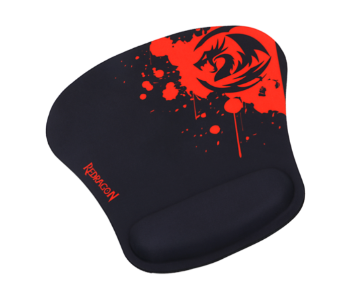 Redragon P020 LIBRA Gel Gaming Mouse Pad with Wrist Rest Support - Black - Zoom Image 2