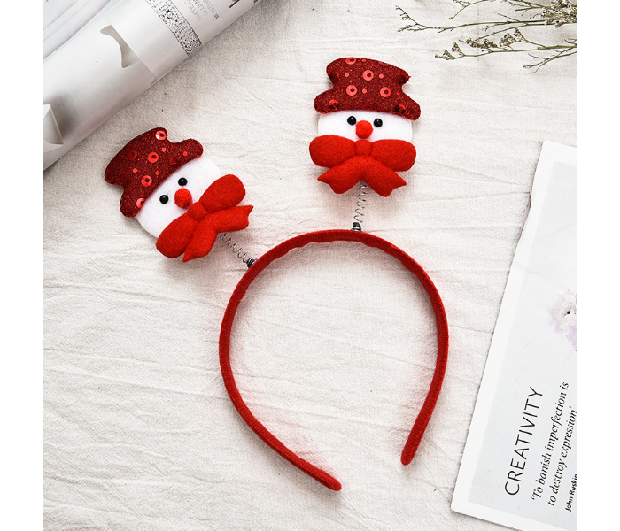 Christmas Snow Man 2 PCs Costume Headbands for Children and Adult Christmas Holiday Party - Zoom Image