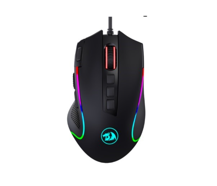 Redragon M612-RGB 8000 DPI Wired Predator RGB Optical Gaming Mouse with Programmable Buttons and Backlit Modes - Black - Zoom Image 1