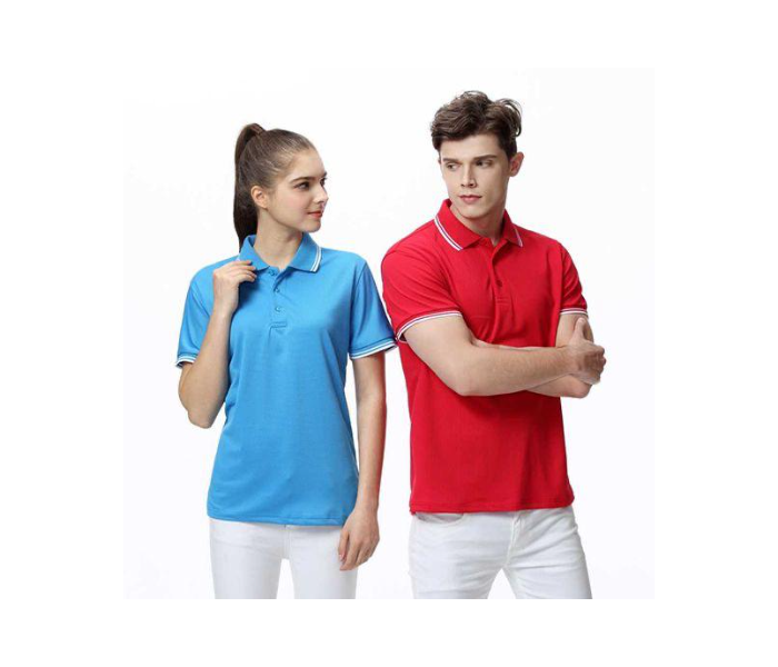 Set of 5 Polo Unisex Classic Cotton Short Sleeve Homme Breathable T-Shirt - Assorted Sizes - Zoom Image 4