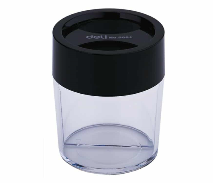 Deli 9881 58 75mm Clip Dispenser - Black - Zoom Image