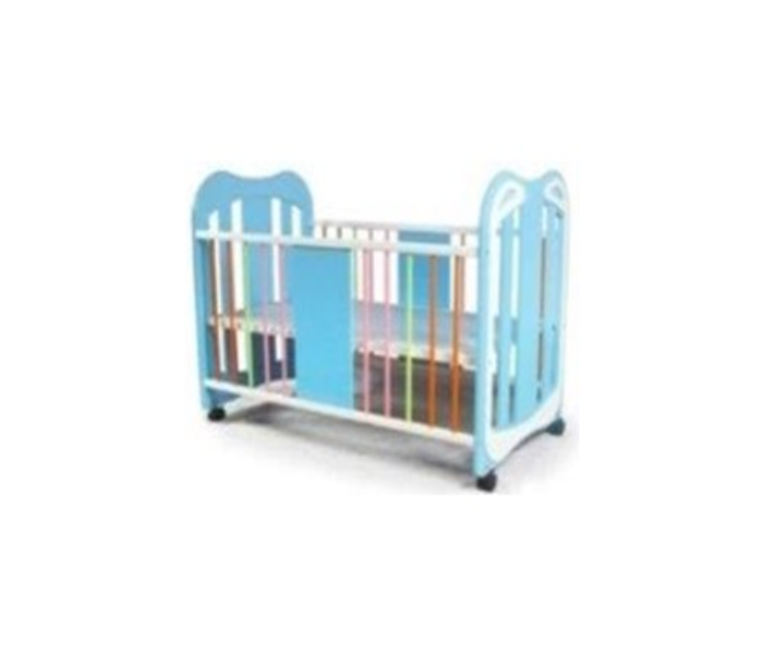 BH666D Durable and Lightweight Wooden Baby Bed with Cribs - Blue - Zoom Image