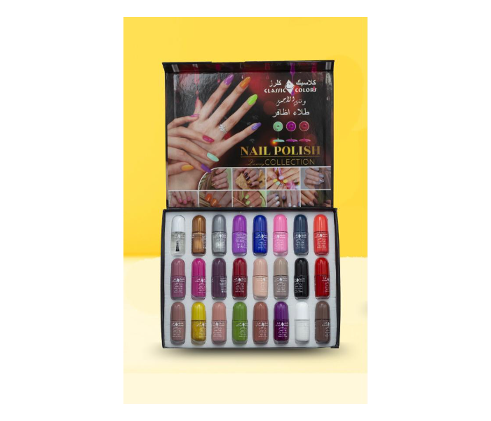 24 Pieces Classic Colors Glossy Finish Nail Polish Set - Zoom Image 2