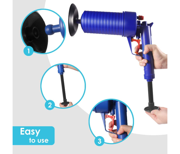 FN- Multi-Purpose Air Pressure Drain Blockage Cleaning Tool - Blue - Zoom Image 8