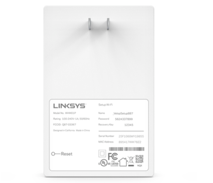 Linksys WHW0101P Velop Mesh WiFi Extender for Velop - White - Zoom Image 3