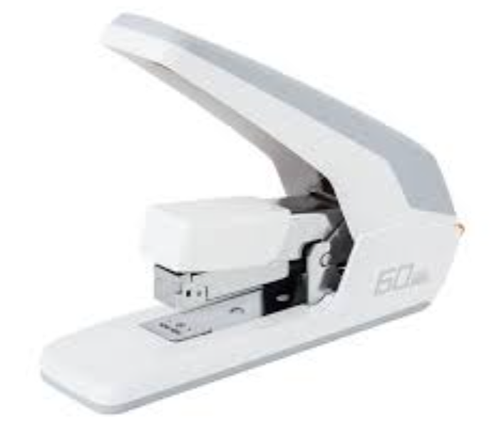 Deli 0465 60 Sheets Effortless Stapler Machine - White - Zoom Image 2