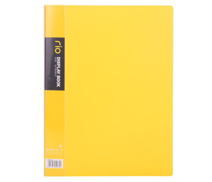 Deli 5032 20 Pockets A4 Paper Display Book - Yellow - Zoom Image