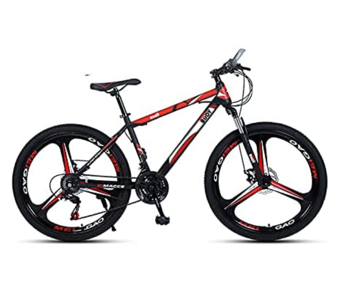 Body Line MIGHTY 3K 24 Inch Carbon Steel Bike Mighty With Bicycle With Sealed Central Shaft And Shock Absorption Front Fork -Red - Zoom Image