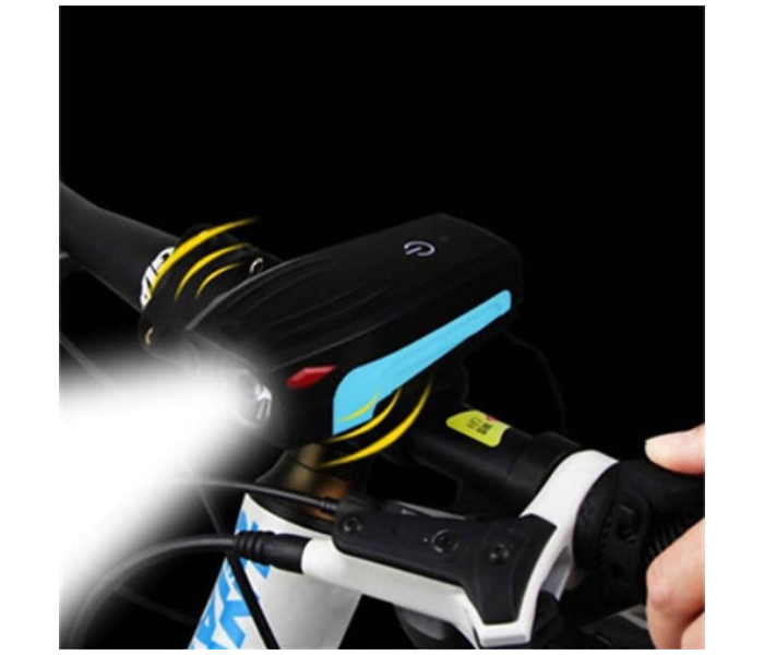 5W Bicycle Light with Waterproof Speaker and Micro USB Charging Port - Blue - Zoom Image 3