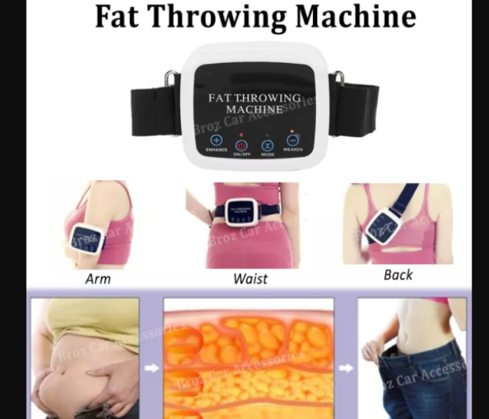 Generic Portable Indoor Fat Throwing Exercise Machine -  Black and White - Zoom Image 4