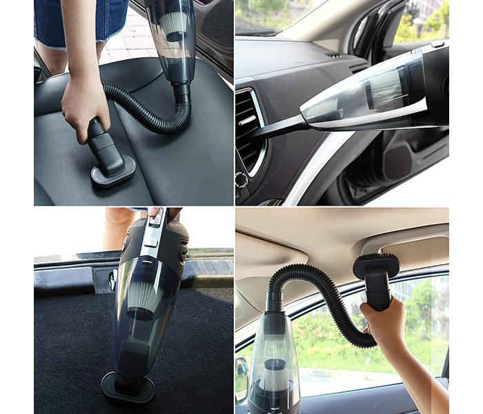 Rechargeable Wireless Handheld Car Vacuum Cleaner With Usb Port - Black - Zoom Image 1