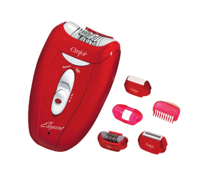 Emjoi AP-17UDR Elegant Epilator With 5 Attachments and 36 Tweezer Head -Red - Zoom Image 3