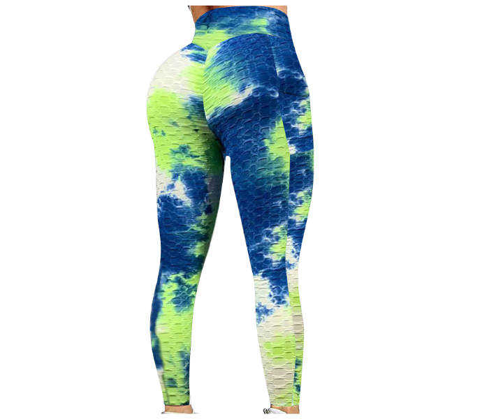 6 Pcs Free Size Hip Lifting Exercise Fitness Running High Waist Leggings for Women - Multicolor - Zoom Image 5