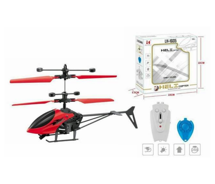 LH-1605 Remote Control Aircraft with Battery and USB for Kids - Red - Zoom Image