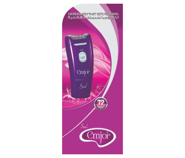 Emjoi AP-17 SRD 4 In 1 Wet and Dry Rechargeable Cordless Hair Epilator With 36 Tweezer Discs -Purple - Zoom Image 2