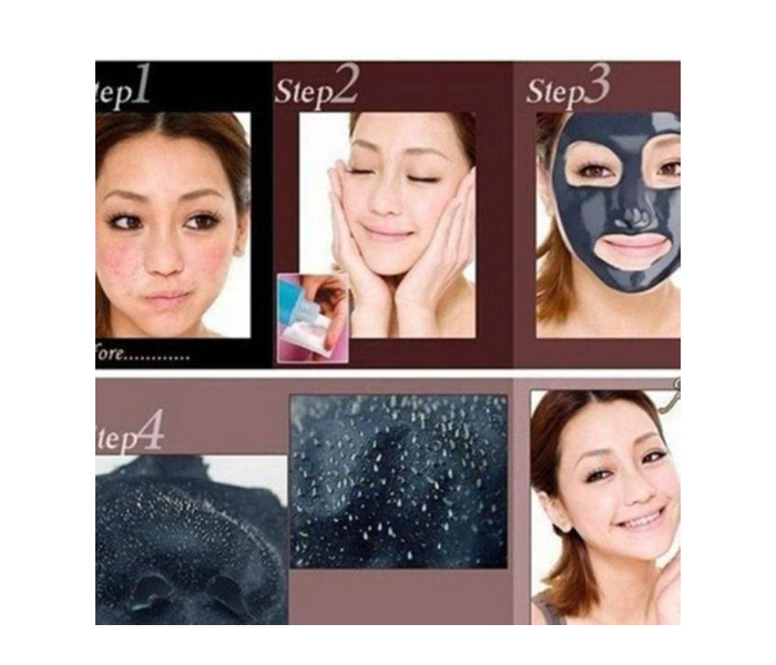 Pack of 20 Natural Black Mud Deep Cleansing Purifying Peel Off Facial Face Mask - Black - Zoom Image 3