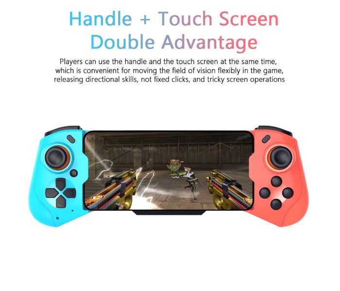 ANA Dreamworks 060-SWITCH COLOR Mocute Good Vibes Joystick Bluetooth Gamepad For Android and IOS -Red and Blue - Zoom Image 3