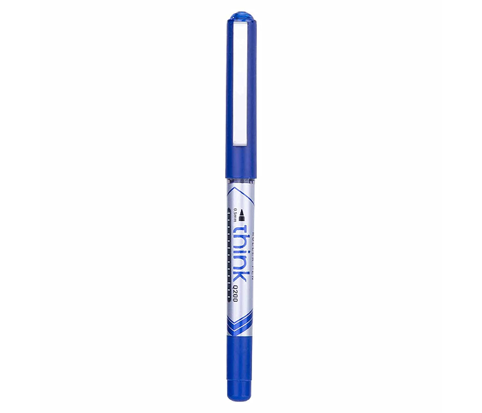 Deli Q20030 12 Pieces 0.5mm Roller Ball Pen - Blue - Zoom Image 2