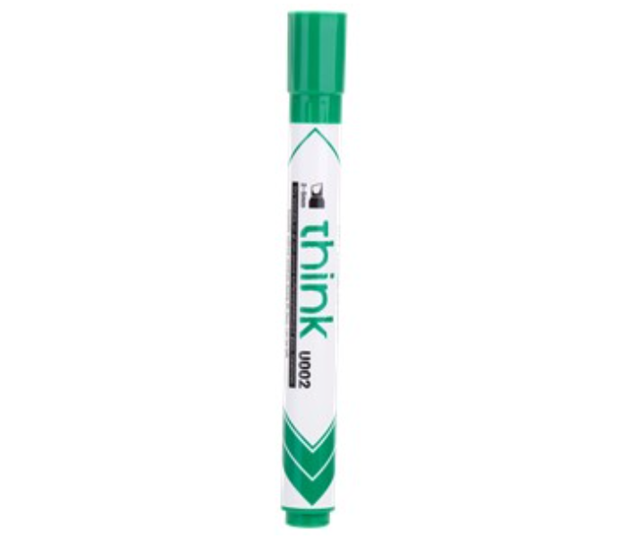 Deli U00250 12 Piece 2-5mm Chisel Tip Dry Erase Marker - Green - Zoom Image 2