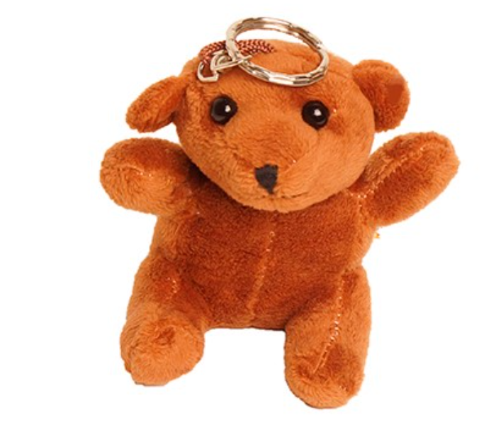 XS977-24 10CM Bear Mouse Rabbit Monkey Shaped Key Ring - Brown - Zoom Image