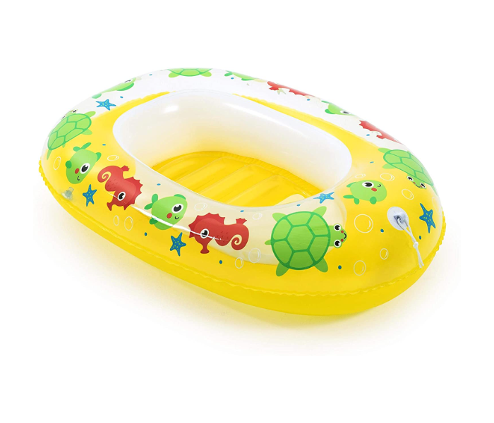 Bestway 34037 1.02M X 69Cm Vinyl Kiddie Raft With Built In Grommet -Yellow - Zoom Image