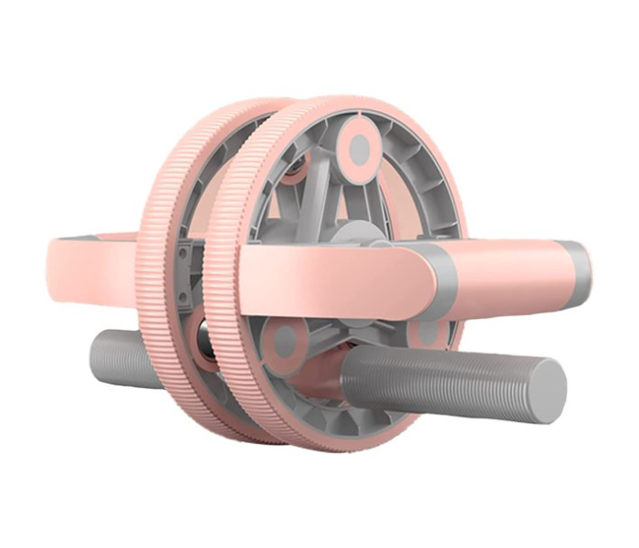 Body Line Sport 10 In 1 Abdominal Wheel Roller with Push Up Bars -Pink - Zoom Image