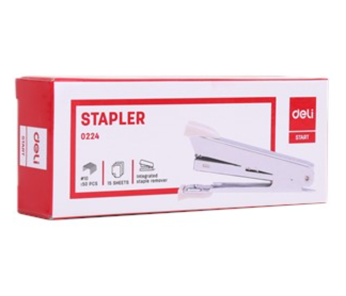 Deli 0224 15 Sheets Stapler - Silver - Zoom Image