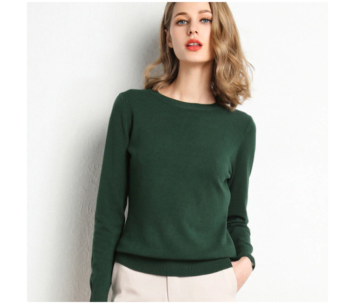 Set of 3 4560 Free Size Round Neck Long-sleeved Knitted Pullover Solid Jumper Sweater For Women - Zoom Image 3