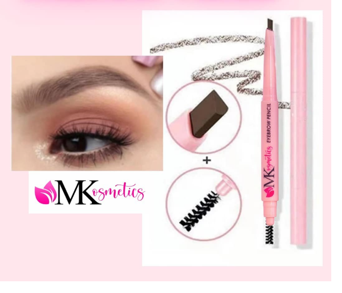 Mkosmetics Eyeliner and Eyebrow Pencil In Dark Brown Shade  - Zoom Image 3