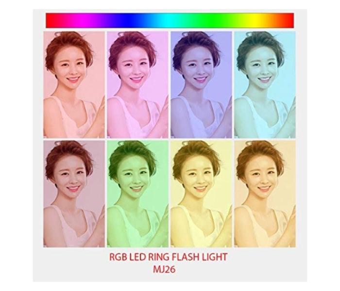 RGB LED MJ26 10.2inch RGB Multi Color Soft Ring Light - Zoom Image 2