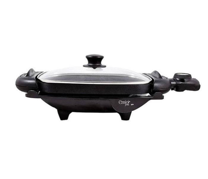 Emjoi UEG-190 1800W 2 in 1 Non stick Healthy Grill and Griddle with Glass Lid -Black - Zoom Image 1