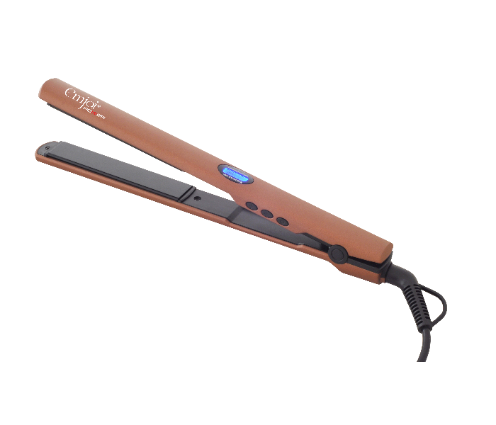 Emjoi UEHS-322 Professional Hair Straightener with Ceramic Tourmaline Plates -Brown - Zoom Image 3