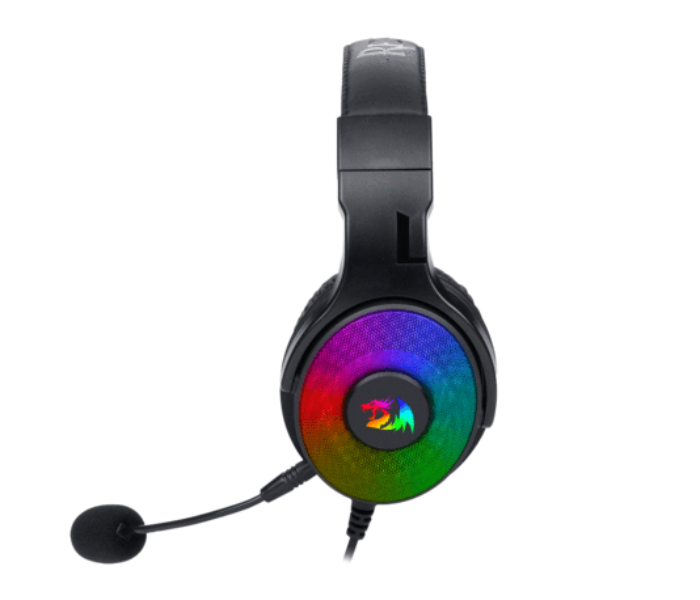 Redragon H350-RGB Pandora Wired Dynamic RGB Backlight Gaming Headset with Detachable Microphone - Black - Zoom Image 4