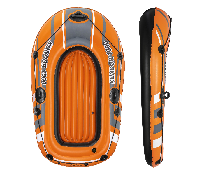 Bestway 61062 1.96M X 1.14M Kondor Inflatable Rafting Raft -Orange - Zoom Image