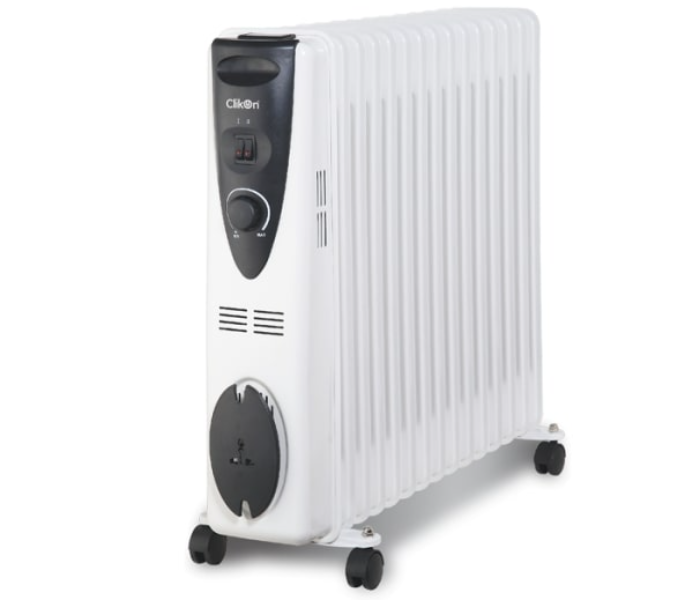 Clikon CK4230 2500 Watts 13 Fins Oil Heater - White - Zoom Image 3