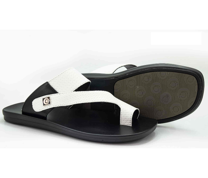 Odyssey 1289-20 46 EU Flat Sandal for Men - Black and White - Zoom Image