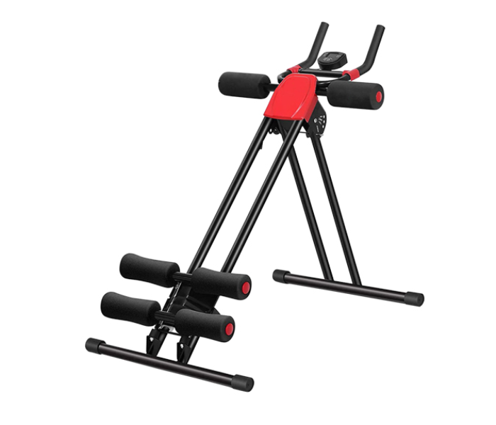 Body Line Sport Abdominal Crunch Vertical Shaper Trainer -Black and Red - Zoom Image