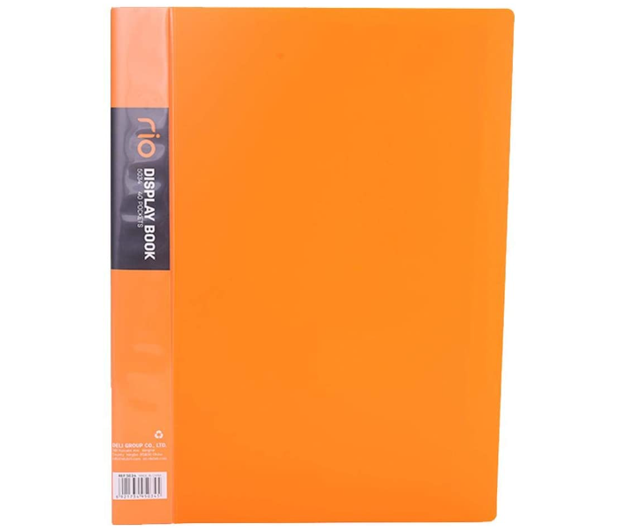 Deli 5031 10 Pockets A4 Paper Display Book - Orange - Zoom Image