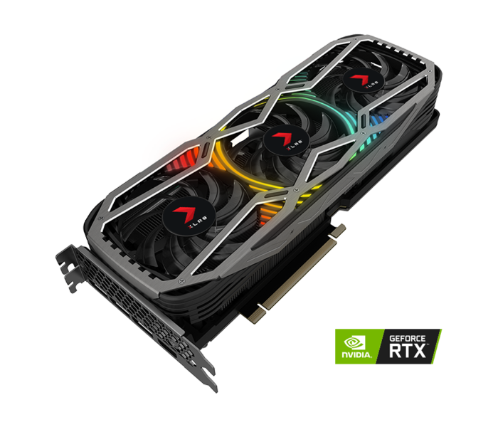 PNY GeForce RTX 3070 8GB Graphics Card XLR8 Gaming REVEL EPIC-X RGB Triple Fan Edition - Zoom Image 1