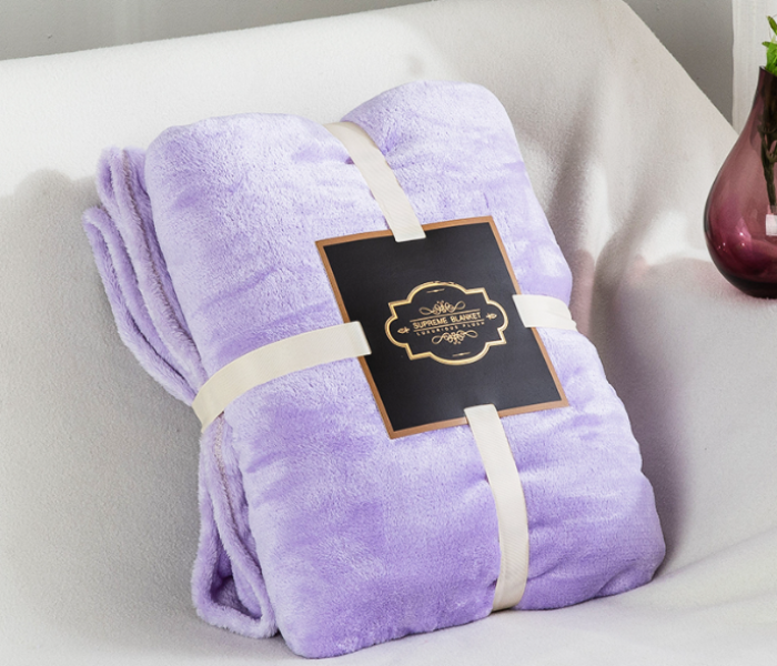 High Quality Single Piece Flannel Super Warm Soft Blanket - Zoom Image 4