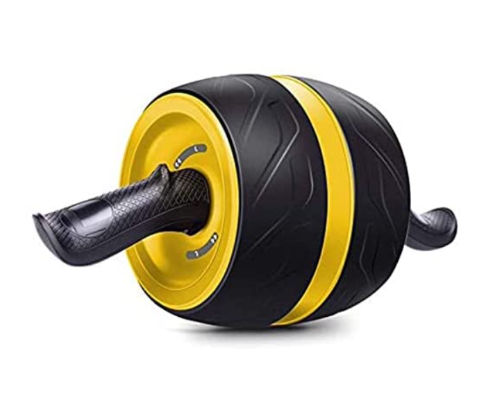 Body Line Sport Abdominal Roller Wheel Automatic with Grip Handle -Yellow - Zoom Image